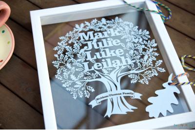 Family Tree Papercut